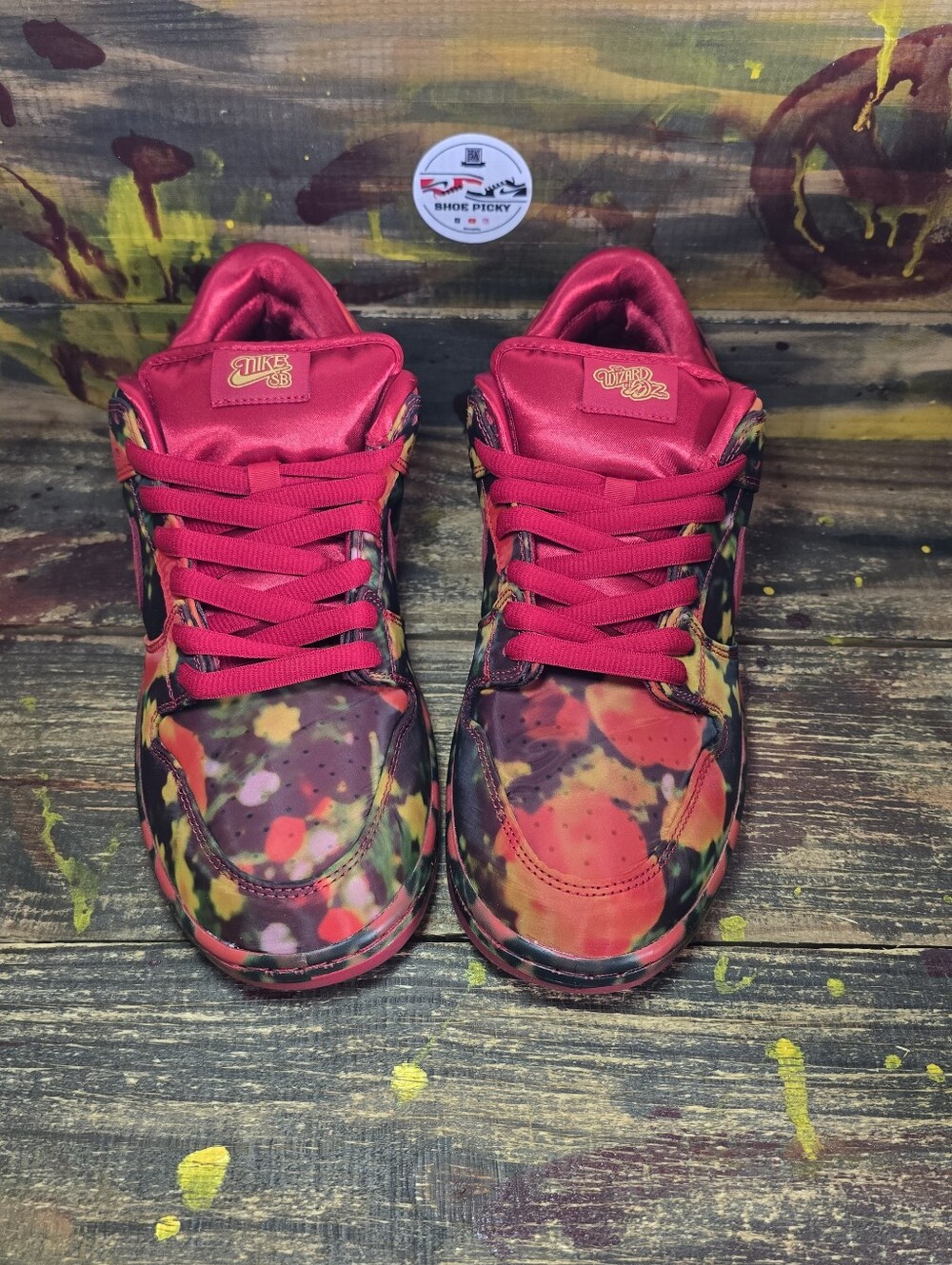 Nike SB Dunk Low Men's Size 11 Wizard of Oz Poppy Field FZ1291 600 Brand New - Picture 2 of 8